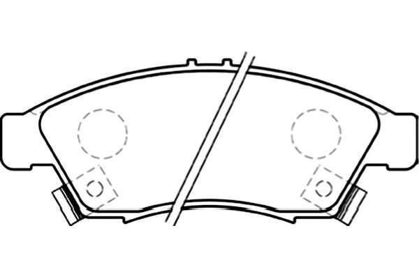 KAVO PARTS stabdžių trinkelių rinkinys, diskinis stabdys BP-8522